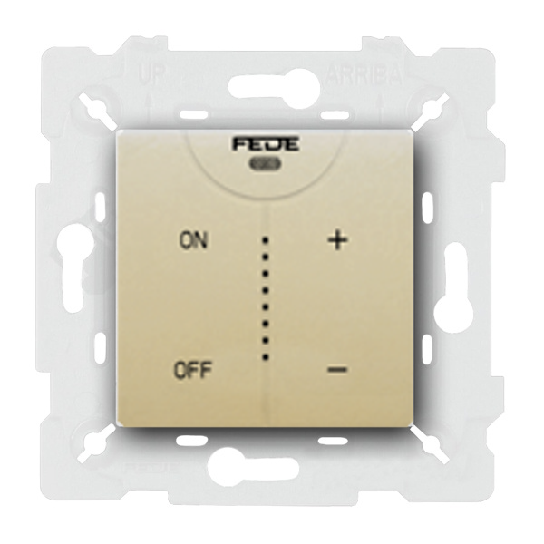  Светорегулятор кнопочный 600 Вт Fede Vintage Tapestry Бежевый (в сборе)